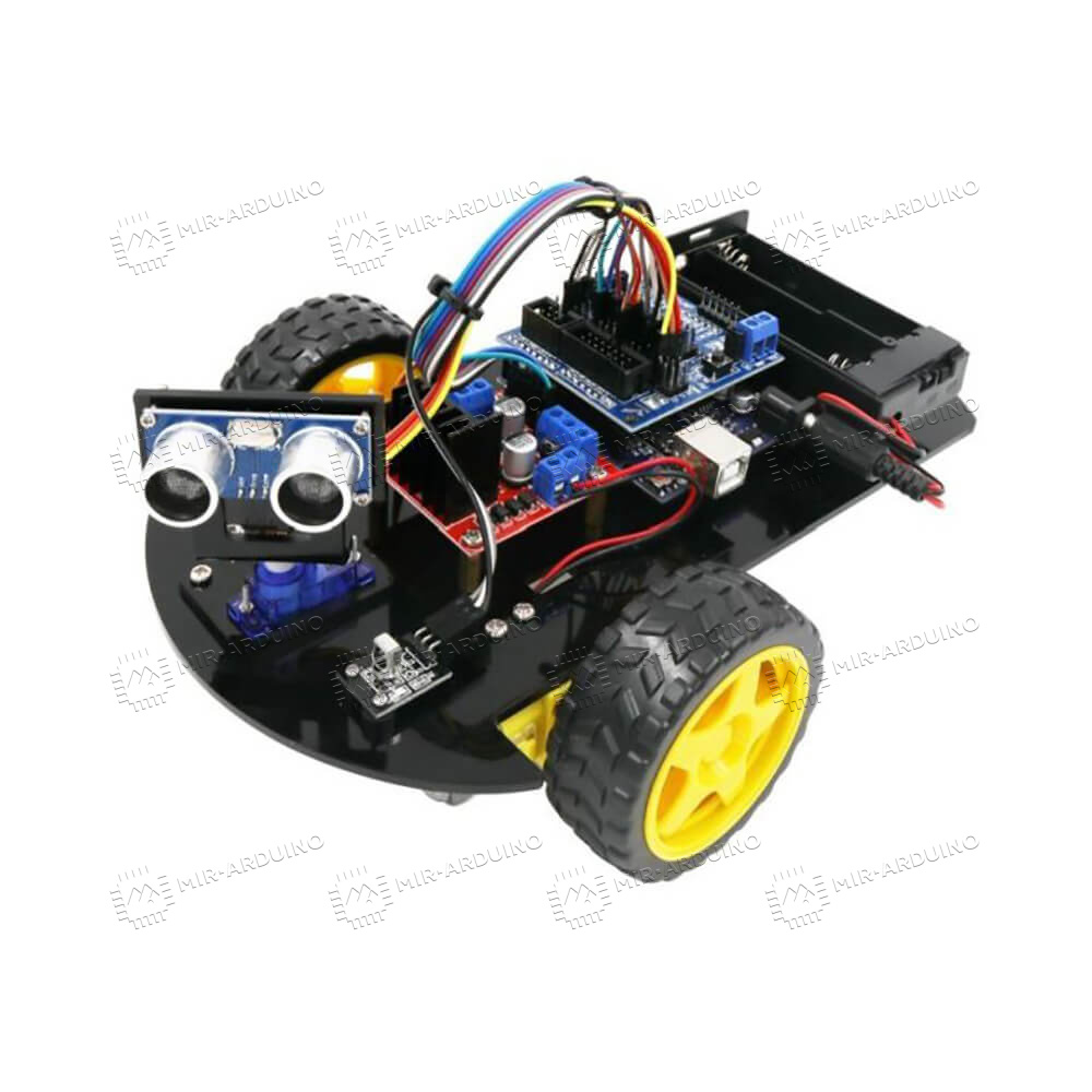 Купить набор для моделирования Ардуино (Arduino) 2WD Car Robot Lafvin в  Якутске, цена 3780 рублей в Mir-arduino.ru